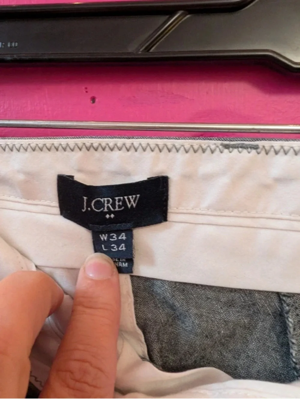 J.Crew Gray Slim Bedford Pants W34 L34